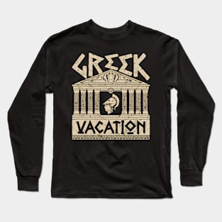 Greek Vacation Ancient Ruins Greece Long Sleeve T-Shirt